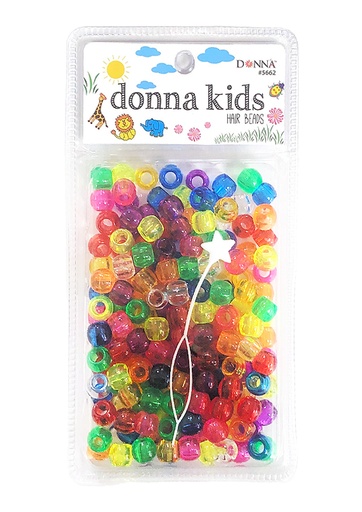 [DON05662] Donna Kids Medium LG PK Bead W/Beader #5662 CL Asst Mixed -pc