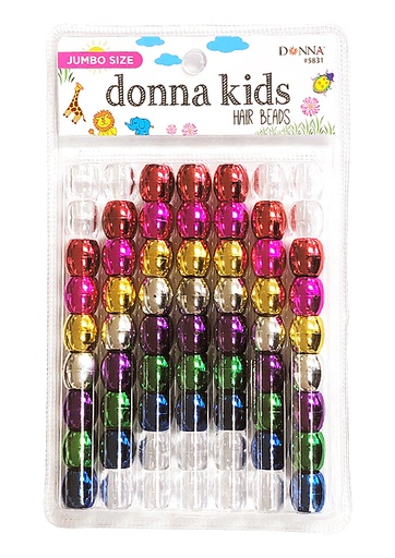 [DON05831] Donna Kids Jumbo LG PK Bead #5831 Metalic Asst Mixed - pc