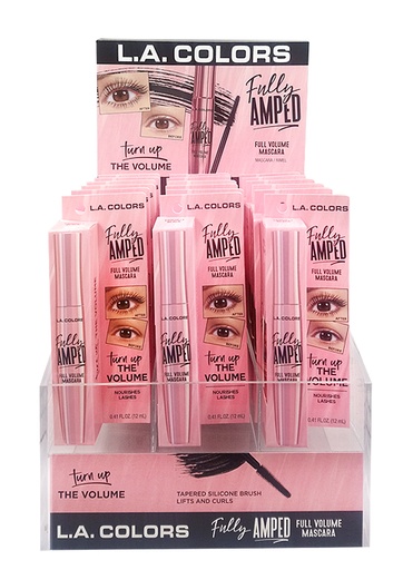 [CAD490A] L.A Colors Full Amped Volume Mascara 18pc Display #CAD490A