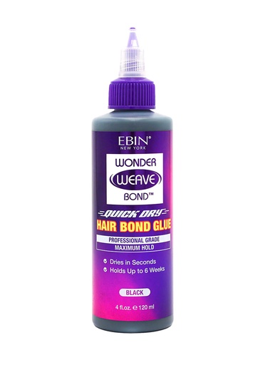 [EBN68384] EBIN Wonder Weave Bond Hair Bond Glue -Black (4 oz) #276