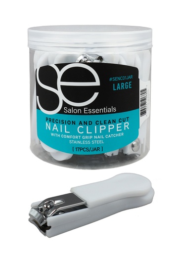 Salon Essentials Nail Clipper -Large (17 pc/jar) #SENC01 -Jar