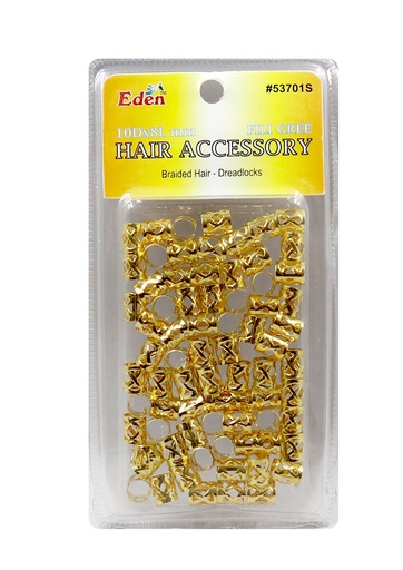 [EDN53704] EDEN Blister (8x10mm) Flligree Tube -Gold #53708G