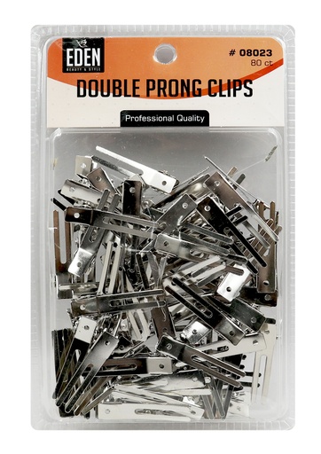 [EDN08023] Eden Double Prong Clips #08023 (80 pc/pk) -pk