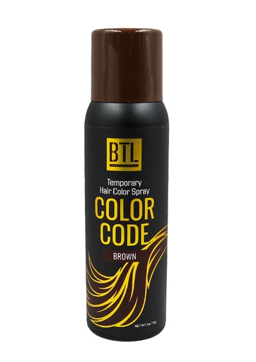 [BTL20553] BTL Color Code Temporay Hair Color Spray -Brown (3 oz) #17