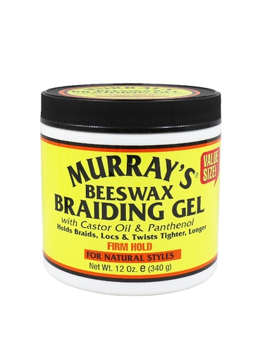 [MUR27600] Murray's Beeswax Braiding Gel -Firm Hold (12 oz) #42