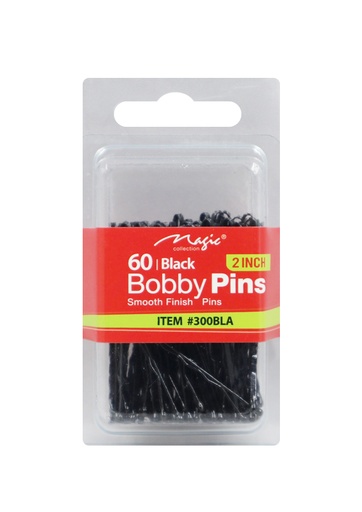 [MC47002] Magic 60 Bobby Pins 2" Black #300BLA -dz