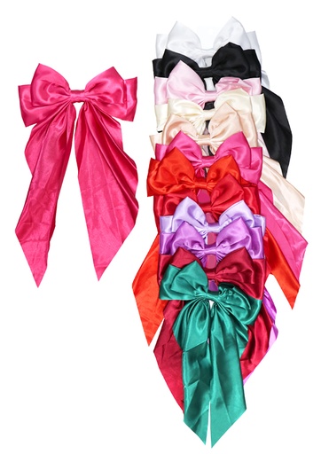 [MG97651] Magic Gold Hair Ribbon w/Clip (Assorted/12 pc/dz) #MG97651-dz
