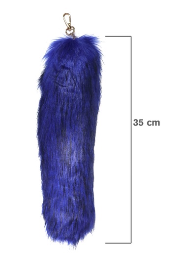 [KCFT008] Fox Tail Key Chain -Royal Blue #KCFT008 (6 pc/1 pk) -pk