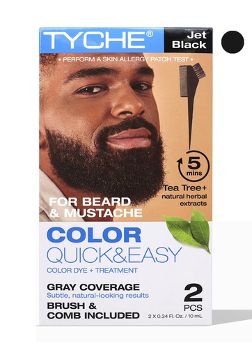 [NK04056] NK TYCHE Beard Color Quick&Easy #Jet Black (2 pc/pk) #108