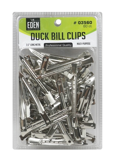 [EDN03560] Eden Duck Bill Clips - 3.5" Long Metal #03560 (60 pcs/pk) -pc