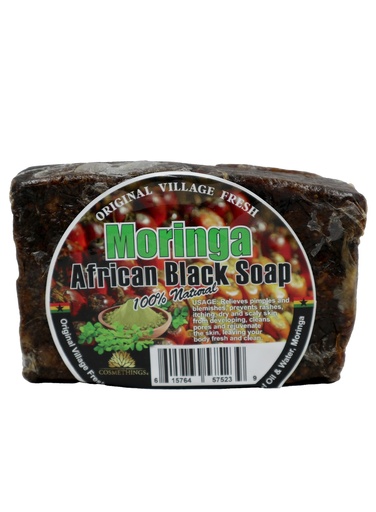 [CMT57523] Original Village Fresh Black Soap - Moringa (1 LB) #3B