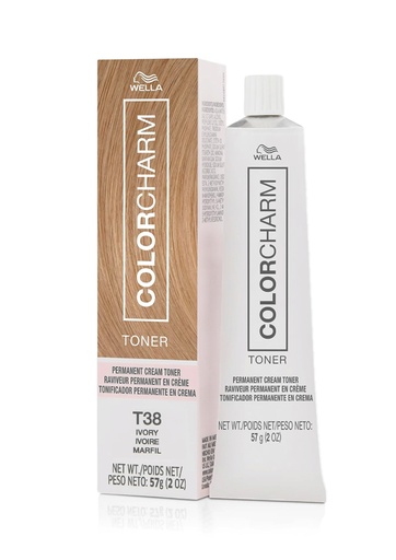 [WEL57284] Wella Color Charm Crème Toner #T38 Ivory (2 oz)