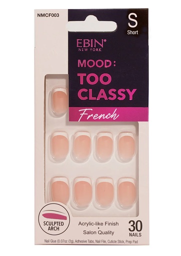 [EBN68463] Ebin Nail Mood: Too Classy - French03 #NMCF003 (S)