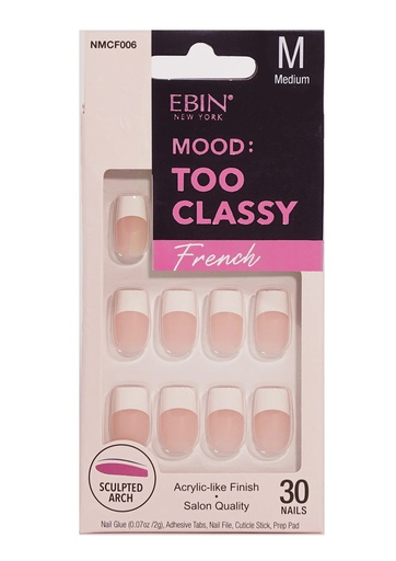 [EBN68466] Ebin Nail Mood: Too Classy French - 006 #NMCF006 (M)