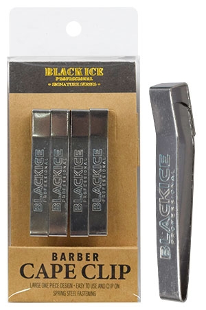 [MC12606] Black Ice Barber Cape Clip #BIC020-pc