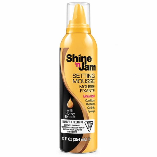 [AMP41340] Ampro Shine-n-Jam Setting Mousse -Extra Hold (12 oz) #106