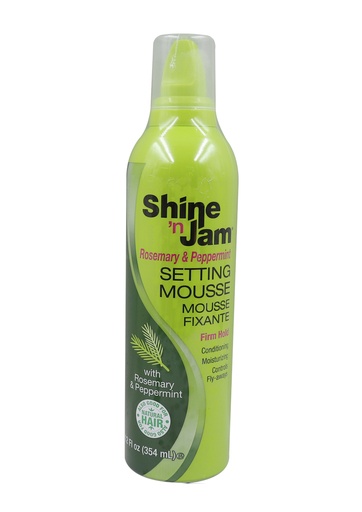 [AMP41341] Ampro Shine-n-Jam Rosemary Setting Mousse -Firm Hold (12 oz) #107