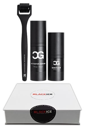 [BLI12605] Black Ice Beard GrowthKit#BIC019(Roller, Serum,Spray)#11-Box