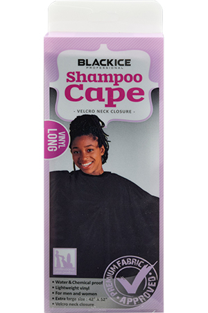 [BLI92642] Black Ice Shampoo Cape Vinyl Black#BVE005BLA-pc