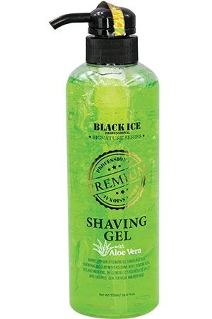 [MC12685] Black Ice Shaving Gel W/ Aloe Vera#BBC009(16.9oz)#12-pc