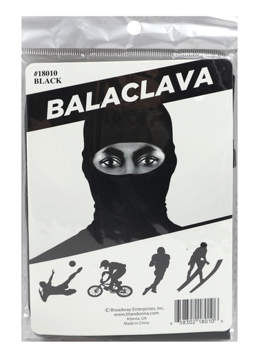 [DON18010] DONNA BALACLAVA Ninja Mask #18010 Black -dz