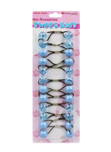 [MG91611E] Magic Gold Bubble Round (13mm) #904497 Blue/Clear(M) -pc