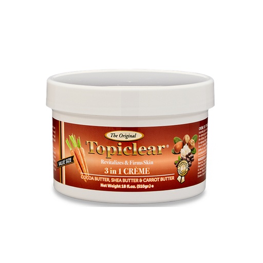 [TPC00016] Topiclear 3 in 1 Cocoa, Shea, Carrot Butter Cream Jar (18 oz) #19