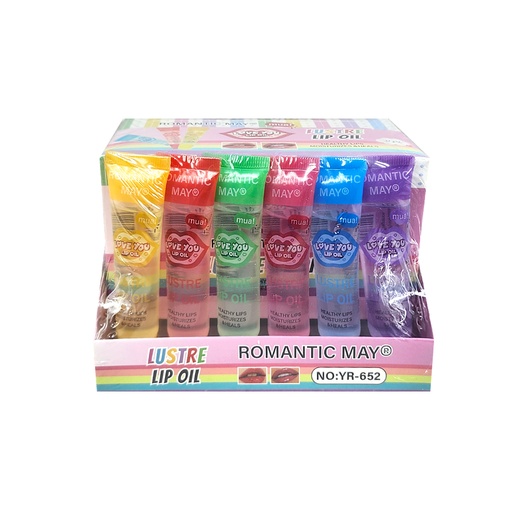 [MG86001] Magic Gold Romantic May Love You Lip Oil #YR-652 (24 pc/pk) -pk