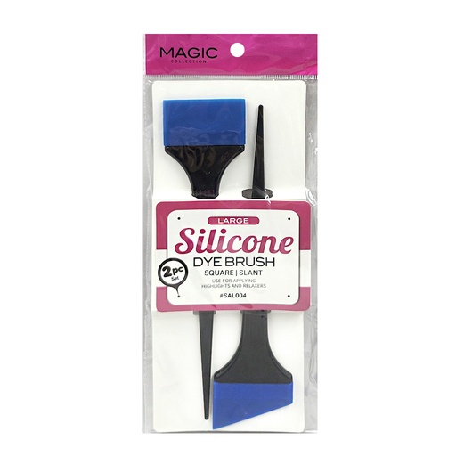 [MC00026] Magic Silicone Dye Brush 2pc Set -Large (Square/Slant) #SAL004 -pc