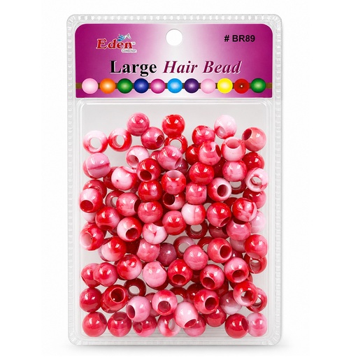 [EDN27890AG] Eden XLG Blister Round Bead -Red #BR89-WRED -pk