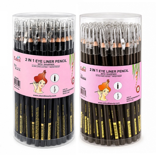 Eden 2IN1 Eye Liner Pencil (72 pc/Jar) -Jar