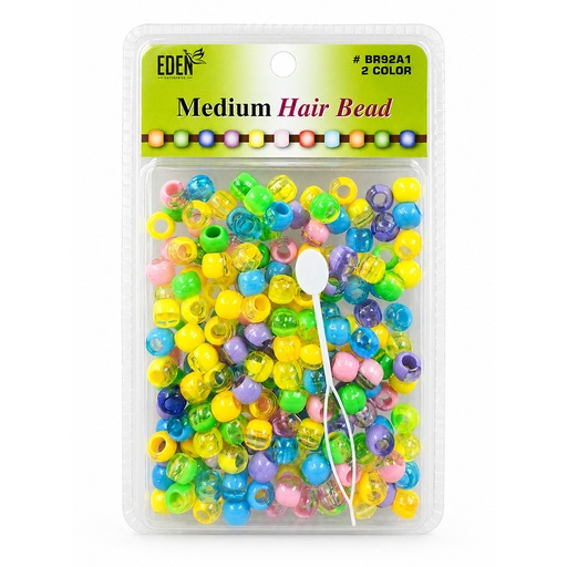 [EDN27977] Eden 2 Color X-LG Blister Med Round Bead #BR92A1 Asst -pk