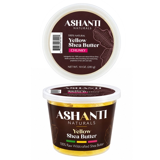 [ASH26018] Ashanti Yellow Shea Butter Chunky (10 oz) #2