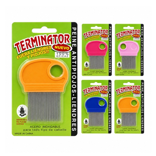 [MG79195] Magic Gold Terminator Lice Comb #MG07919 Asst -dz