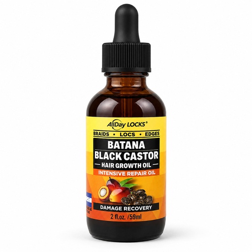 [ADA33510] AllDay Locks Batana Black Castor Hair Oil (2 oz) #40