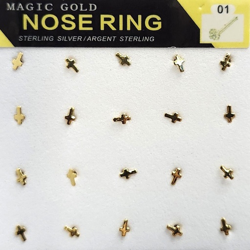 Magic Gold Nose Ring (20 pc/pk) -pk