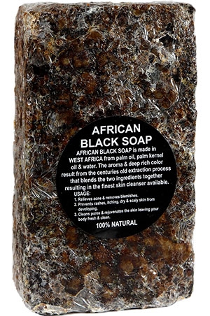 [MG00247] Black Soap-African Black Soap-100% Natural #6-Pc