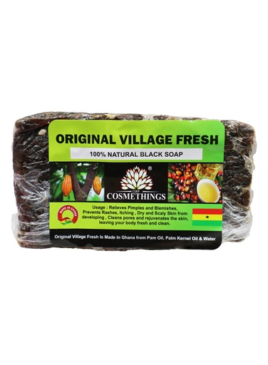 [CMT00248] Original Village Fresh Black Soap -100% Natural (1 LB) #2