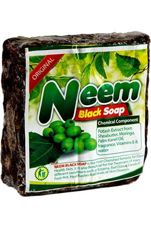 [MG00245] Black Soap-Neem #4-Pc