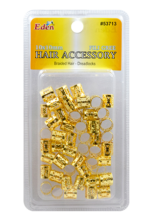 [EDN53713] Eden Blister(10x10mm) FiliGree Tube _ Gold #53713G - pk