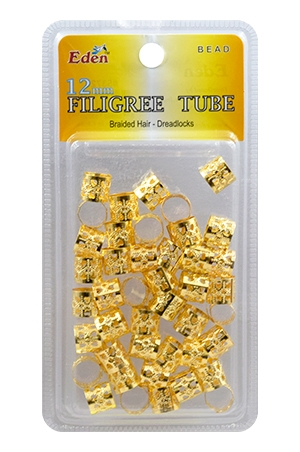 [EDN53720] Blister(12mm) Flligree Tube Gold pk #53720G