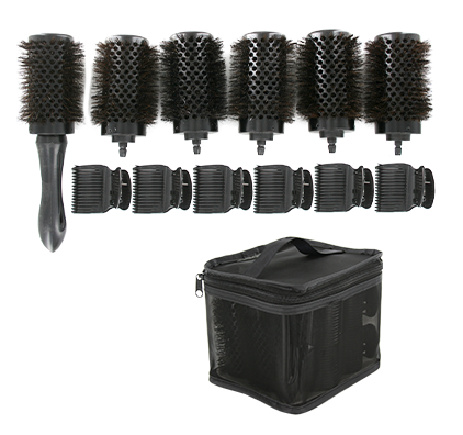 MAGIC GOLD Brush Set-Detachable handle thermal #BR69490SHK/42 -Set [Special]