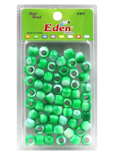 [EDN27701C] Eden Big Blister Medium Round Bead -Green Mix #BR7 -pk