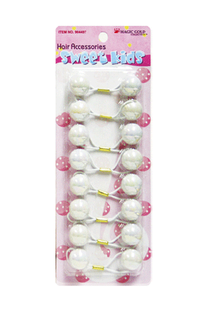 [MG92864] Magic Gold Bubble Round #L1 White [8/pk] -pc