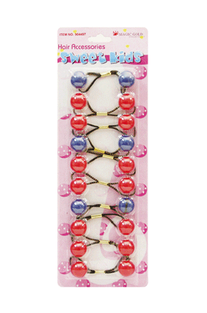 [MG92855] Bubble Round #R23 #2855 Red/White [10/pk] -pc