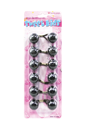 [MG92870] Magic Gold Bubble Round #XL1 Black [6/pk] -pc