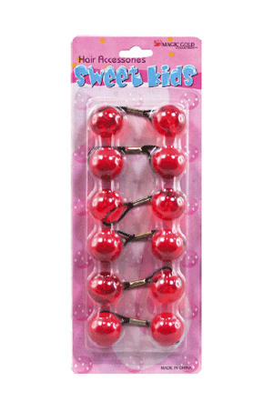 [MG92881] Bubble Round #XL12 Red/Crystal Red [6/pk] -pc