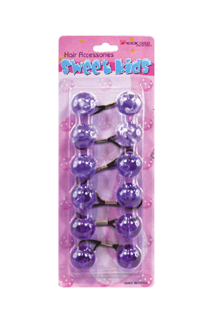 [MG92884] Magic Gold Bubble Round #XL15 Crystal Purple Mix [6/pk] -pc