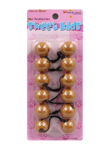 [MG91922] Magic Gold Bubble Round #904497 XL20 Brown [6/pk] -pc