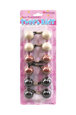 [MG92877] Bubble Round #XL8 Brown Mix [6/pk] -pc
